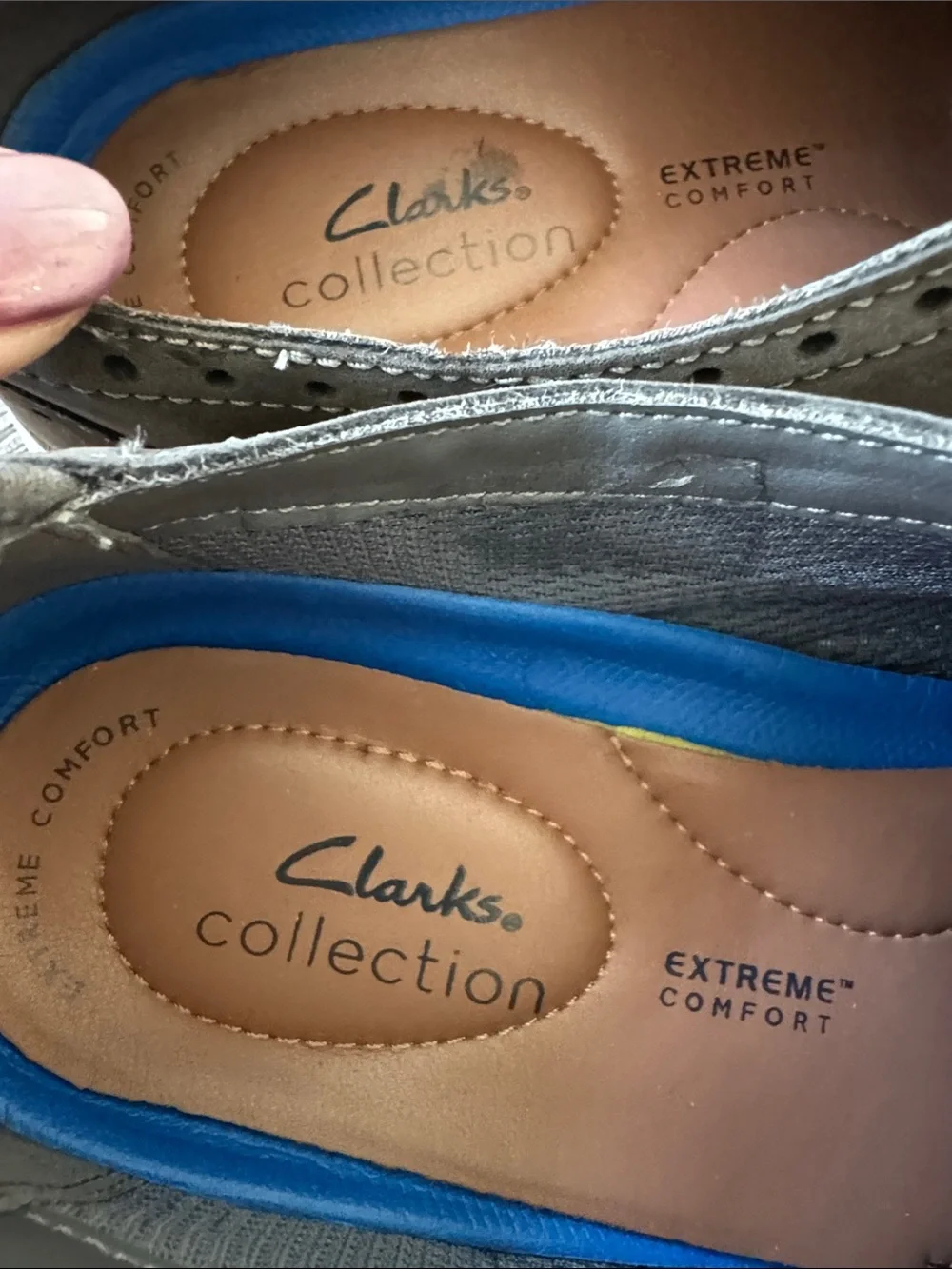 Clarks‎ Gray Suede Wingtip Oxford Sneakers